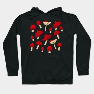 Mushrooms | Cute | Red Hoodie